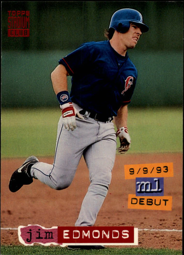 Jim Edmonds baseball card (California Angels) 1990 Cal League All