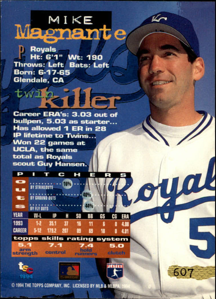 1994 Stadium Club #607 Mike Magnante - NM-MT