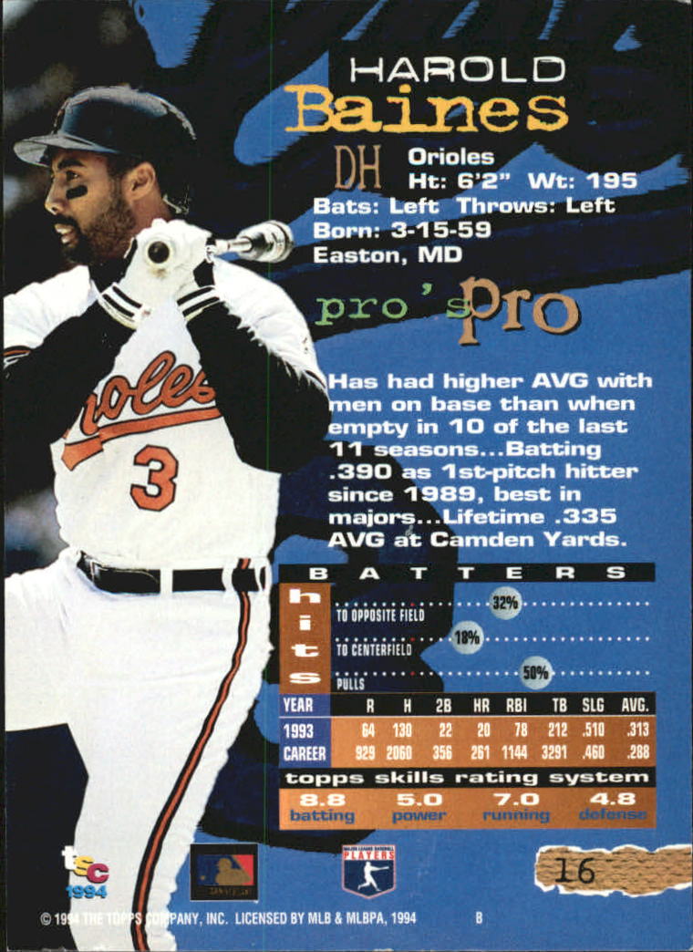 A1081- 1994 Stadium Club Golden Rainbow BB 1-250 -You Pick- 15+ FREE US SHIP - Picture 31 of 487