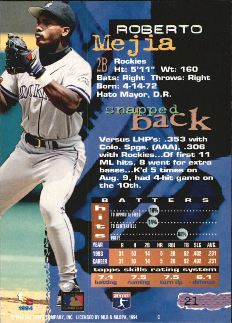 A1081- 1994 Stadium Club Golden Rainbow BB 1-250 -You Pick- 15+ FREE US SHIP - Picture 41 of 487