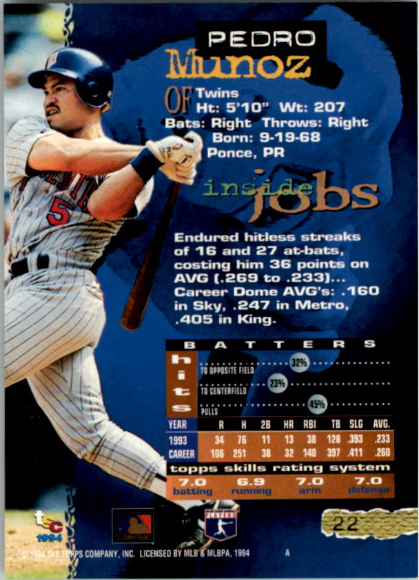 A1081- 1994 Stadium Club Golden Rainbow BB 1-250 -You Pick- 15+ FREE US SHIP - Picture 43 of 487