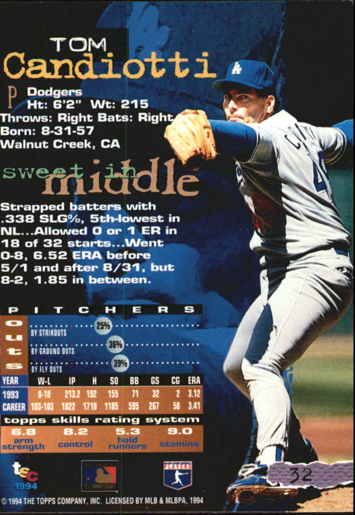 A1081- 1994 Stadium Club Golden Rainbow BB 1-250 -You Pick- 15+ FREE US SHIP - Picture 61 of 487