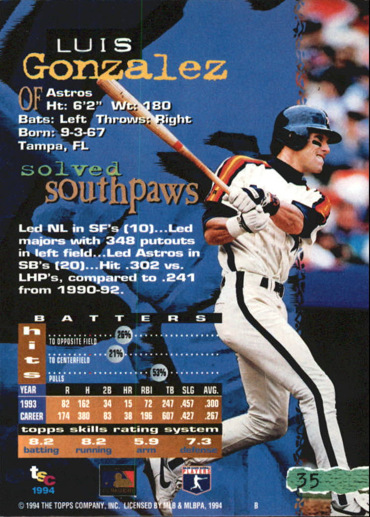 A1081- 1994 Stadium Club Golden Rainbow BB 1-250 -You Pick- 15+ FREE US SHIP - Picture 65 of 487