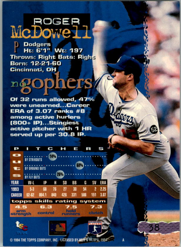 A1081- 1994 Stadium Club Golden Rainbow BB 1-250 -You Pick- 15+ FREE US SHIP - Picture 71 of 487