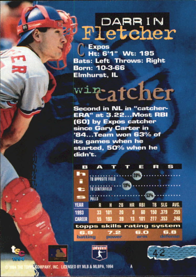 A1081- 1994 Stadium Club Golden Rainbow BB 1-250 -You Pick- 15+ FREE US SHIP - Picture 79 of 487