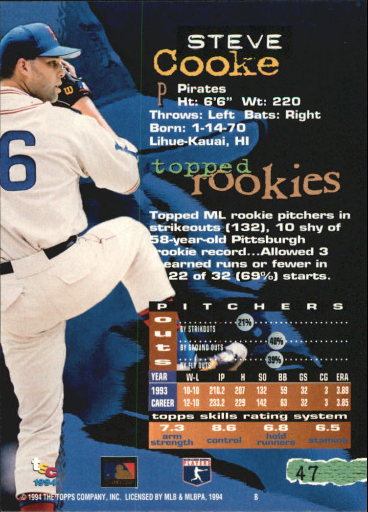 A1081- 1994 Stadium Club Golden Rainbow BB 1-250 -You Pick- 15+ FREE US SHIP - Picture 89 of 487