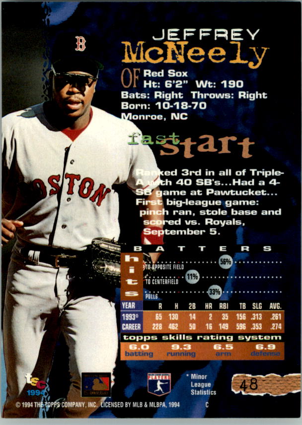 A1081- 1994 Stadium Club Golden Rainbow BB 1-250 -You Pick- 15+ FREE US SHIP - Picture 91 of 487