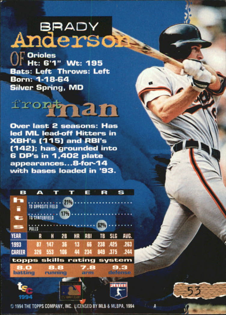 A1081- 1994 Stadium Club Golden Rainbow BB 1-250 -You Pick- 15+ FREE US SHIP - Picture 101 of 487
