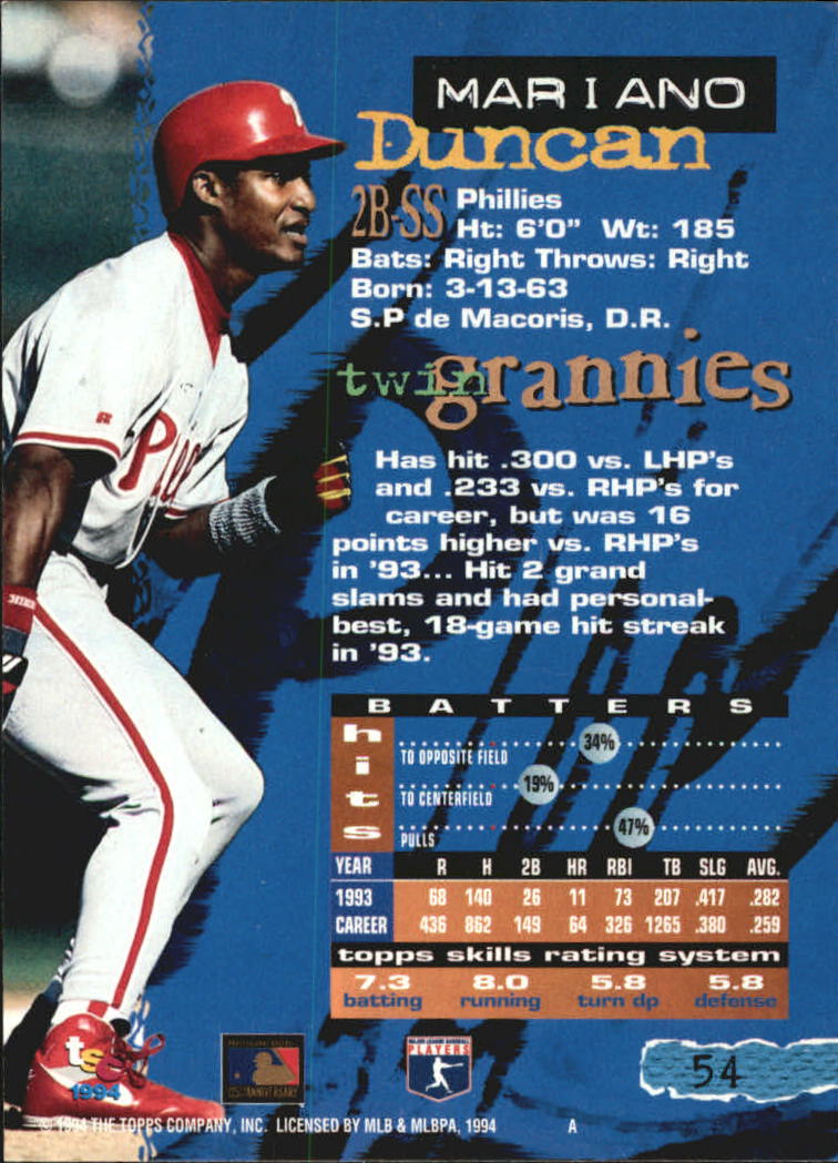 A1081- 1994 Stadium Club Golden Rainbow BB 1-250 -You Pick- 15+ FREE US SHIP - Picture 103 of 487