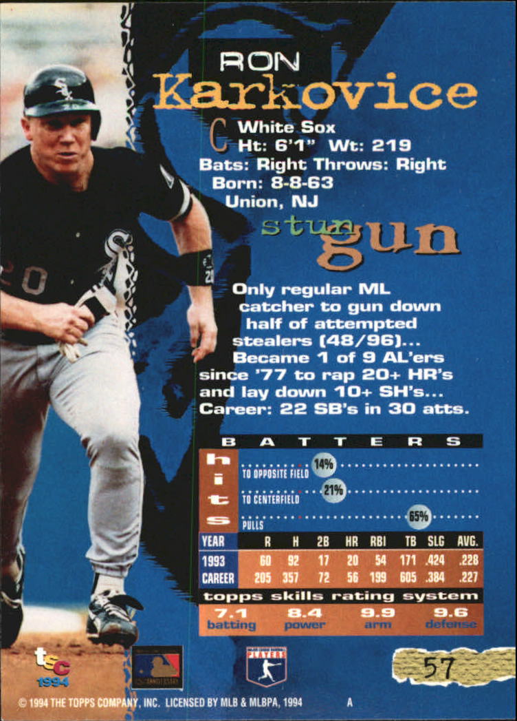 A1081- 1994 Stadium Club Golden Rainbow BB 1-250 -You Pick- 15+ FREE US SHIP - Picture 109 of 487