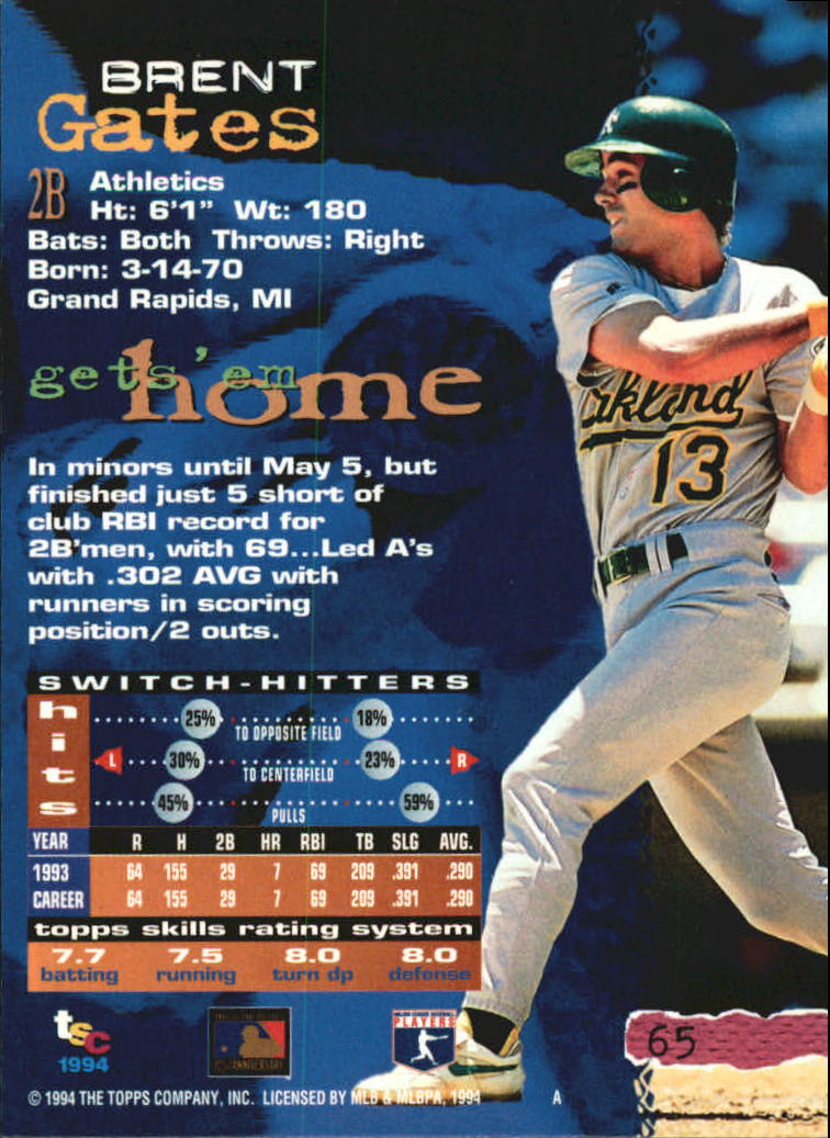 A1081- 1994 Stadium Club Golden Rainbow BB 1-250 -You Pick- 15+ FREE US SHIP - Picture 125 of 487