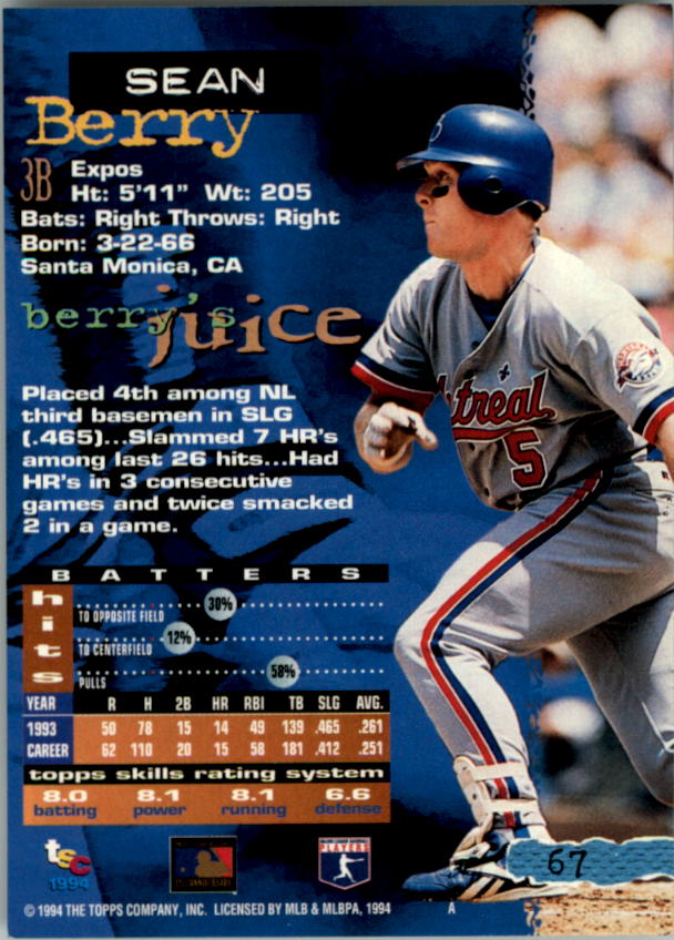 A1081- 1994 Stadium Club Golden Rainbow BB 1-250 -You Pick- 15+ FREE US SHIP - Picture 129 of 487