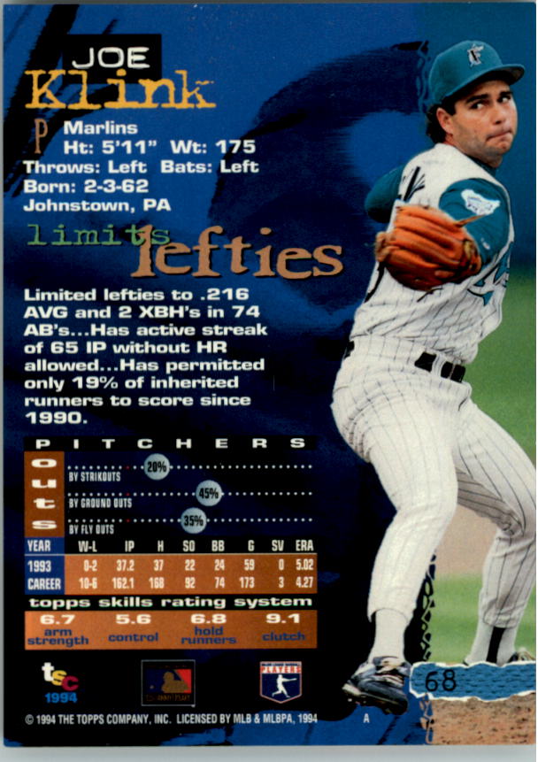 A1081- 1994 Stadium Club Golden Rainbow BB 1-250 -You Pick- 15+ FREE US SHIP - Picture 131 of 487