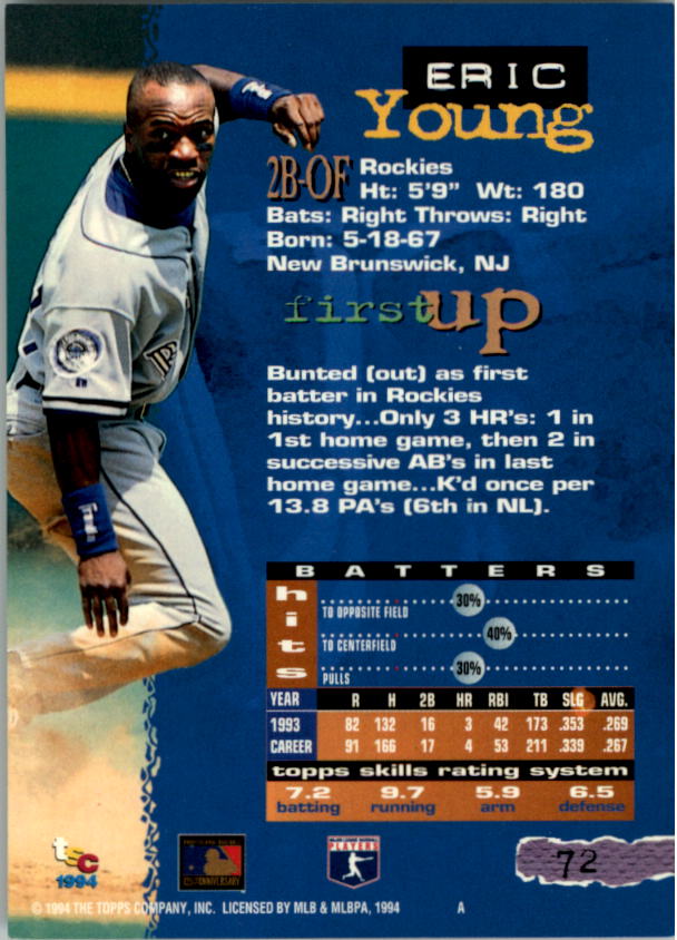 A1081- 1994 Stadium Club Golden Rainbow BB 1-250 -You Pick- 15+ FREE US SHIP - Picture 139 of 487