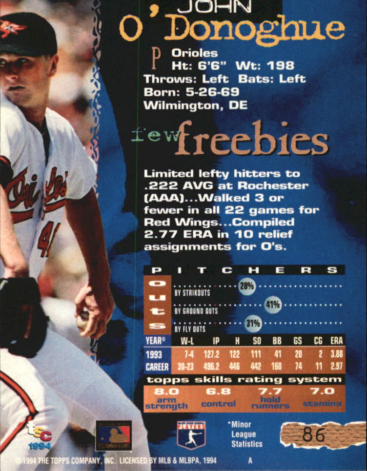 A1081- 1994 Stadium Club Golden Rainbow BB 1-250 -You Pick- 15+ FREE US SHIP - Picture 165 of 487