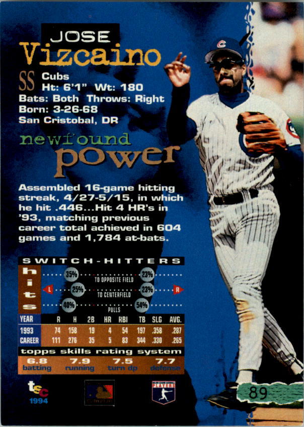 A1081- 1994 Stadium Club Golden Rainbow BB 1-250 -You Pick- 15+ FREE US SHIP - Picture 171 of 487