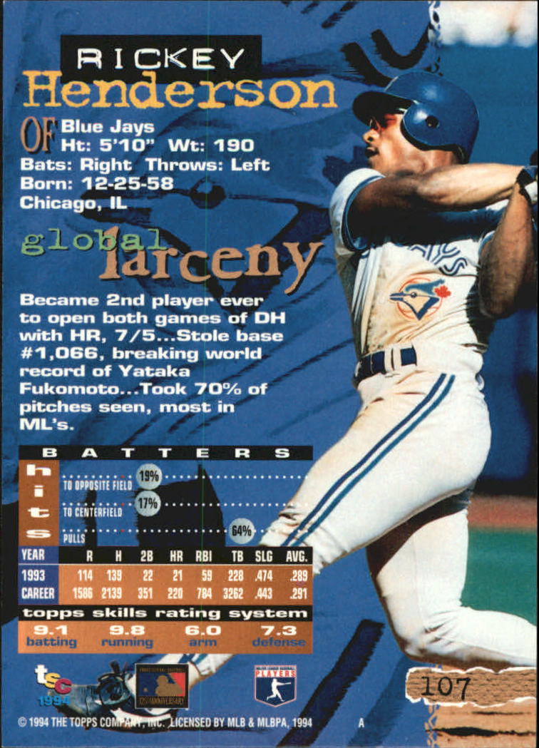 A1081- 1994 Stadium Club Golden Rainbow BB 1-250 -You Pick- 15+ FREE US SHIP - Picture 207 of 487