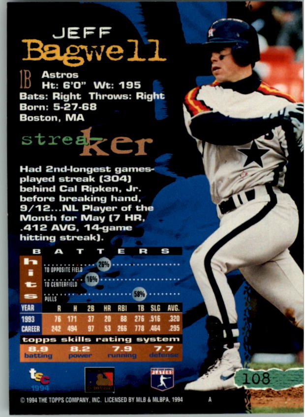 A1081- 1994 Stadium Club Golden Rainbow BB 1-250 -You Pick- 15+ FREE US SHIP - Picture 209 of 487