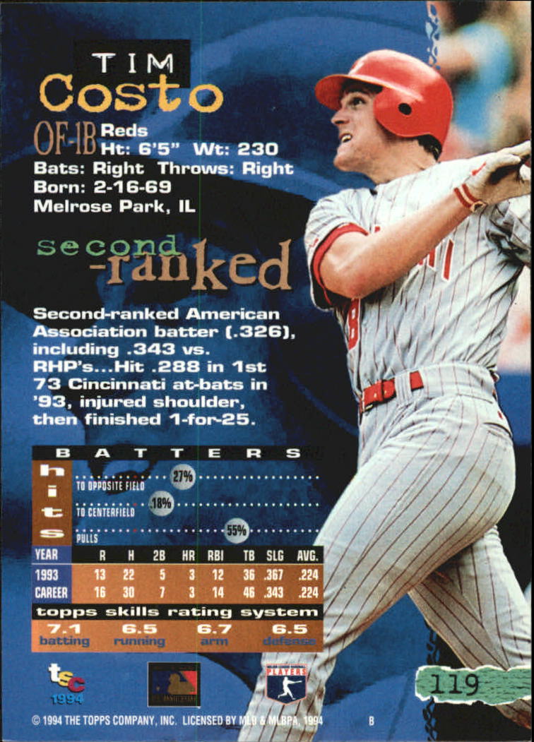 A1081- 1994 Stadium Club Golden Rainbow BB 1-250 -You Pick- 15+ FREE US SHIP - Picture 229 of 487