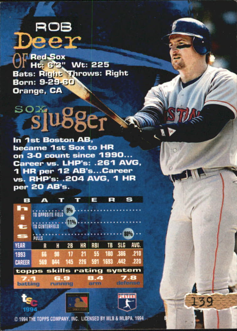 A1081- 1994 Stadium Club Golden Rainbow BB 1-250 -You Pick- 15+ FREE US SHIP - Picture 269 of 487