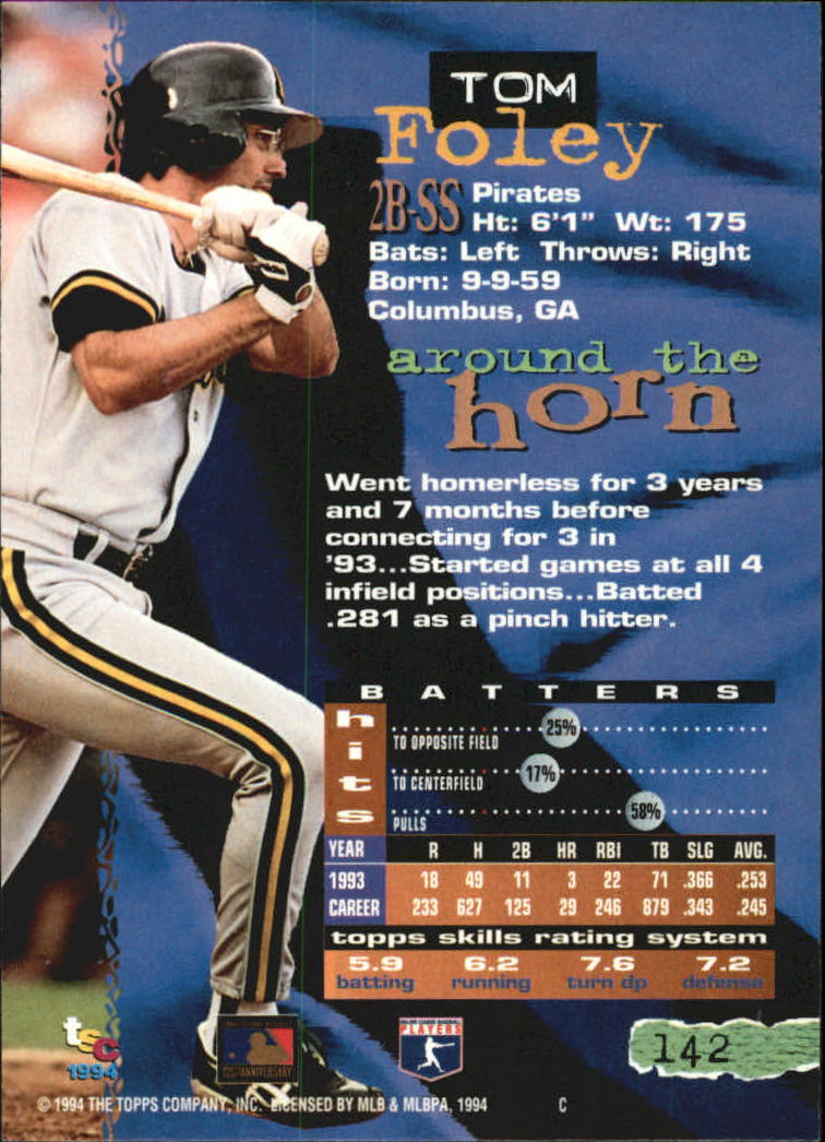 A1081- 1994 Stadium Club Golden Rainbow BB 1-250 -You Pick- 15+ FREE US SHIP - Picture 275 of 487