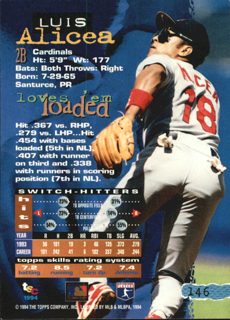 A1081- 1994 Stadium Club Golden Rainbow BB 1-250 -You Pick- 15+ FREE US SHIP - Picture 283 of 487