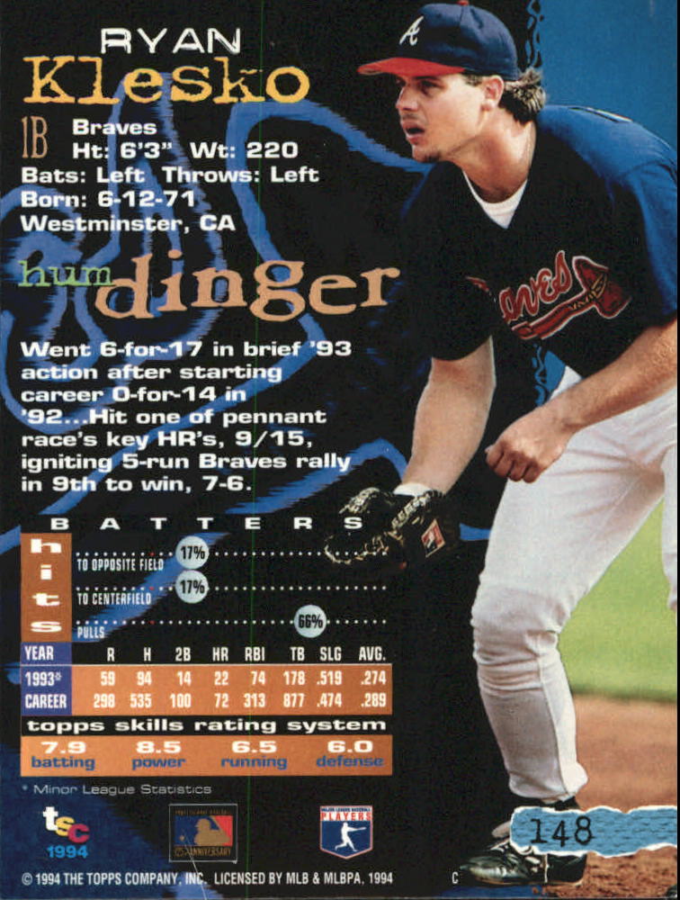 A1081- 1994 Stadium Club Golden Rainbow BB 1-250 -You Pick- 15+ FREE US SHIP - Picture 287 of 487