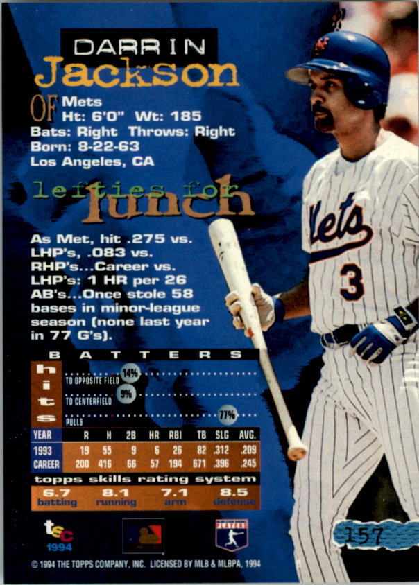 A1081- 1994 Stadium Club Golden Rainbow BB 1-250 -You Pick- 15+ FREE US SHIP - Picture 305 of 487