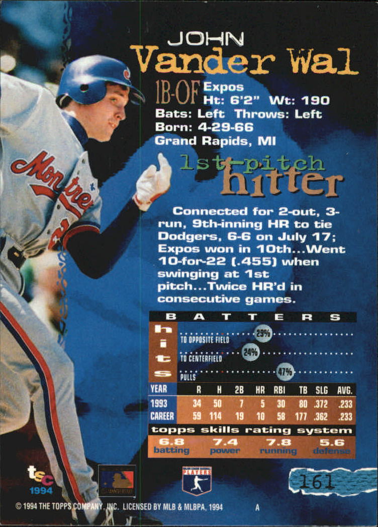 A1081- 1994 Stadium Club Golden Rainbow BB 1-250 -You Pick- 15+ FREE US SHIP - Picture 313 of 487