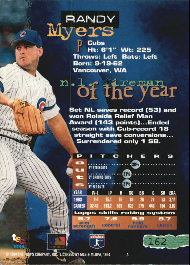 A1081- 1994 Stadium Club Golden Rainbow BB 1-250 -You Pick- 15+ FREE US SHIP - Picture 315 of 487