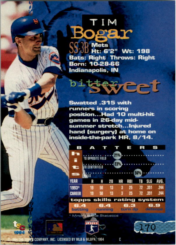 A1081- 1994 Stadium Club Golden Rainbow BB 1-250 -You Pick- 15+ FREE US SHIP - Picture 329 of 487