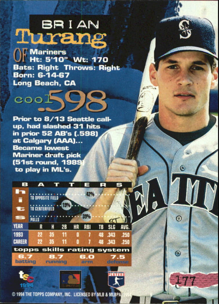 A1081- 1994 Stadium Club Golden Rainbow BB 1-250 -You Pick- 15+ FREE US SHIP - Picture 341 of 487
