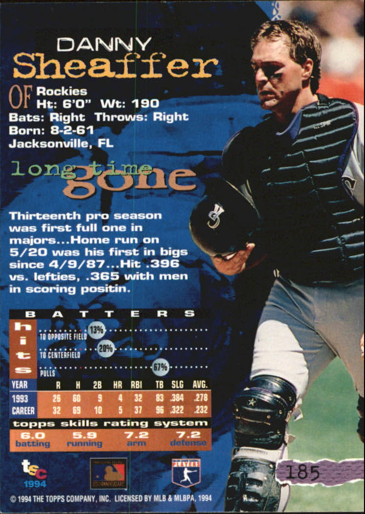 A1081- 1994 Stadium Club Golden Rainbow BB 1-250 -You Pick- 15+ FREE US SHIP - Picture 357 of 487