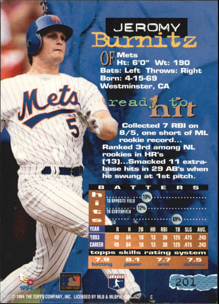 A1081- 1994 Stadium Club Golden Rainbow BB 1-250 -You Pick- 15+ FREE US SHIP - Picture 389 of 487
