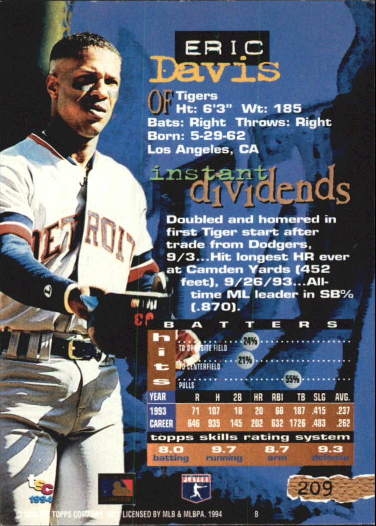 A1081- 1994 Stadium Club Golden Rainbow BB 1-250 -You Pick- 15+ FREE US SHIP - Picture 405 of 487
