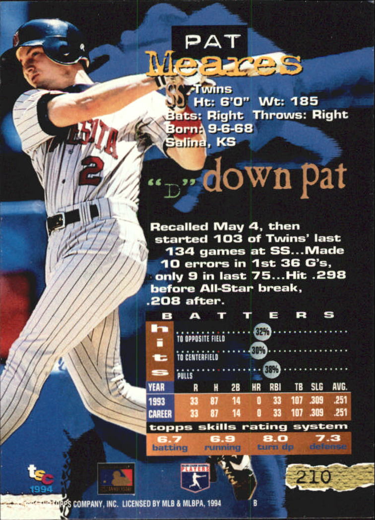 A1081- 1994 Stadium Club Golden Rainbow BB 1-250 -You Pick- 15+ FREE US SHIP - Picture 407 of 487