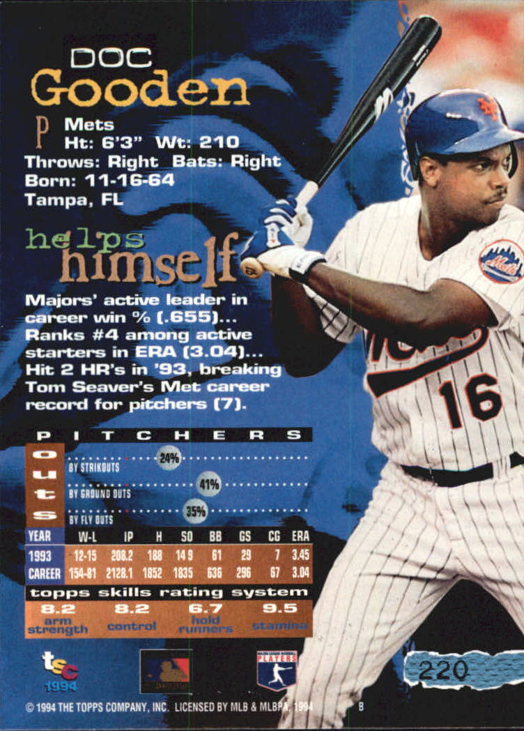 A1081- 1994 Stadium Club Golden Rainbow BB 1-250 -You Pick- 15+ FREE US SHIP - Picture 427 of 487