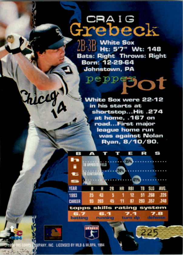 A1081- 1994 Stadium Club Golden Rainbow BB 1-250 -You Pick- 15+ FREE US SHIP - Picture 437 of 487