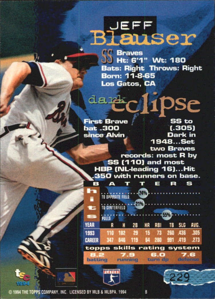 A1081- 1994 Stadium Club Golden Rainbow BB 1-250 -You Pick- 15+ FREE US SHIP - Picture 445 of 487