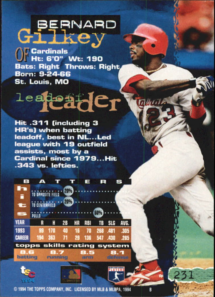A1081- 1994 Stadium Club Golden Rainbow BB 1-250 -You Pick- 15+ FREE US SHIP - Picture 449 of 487