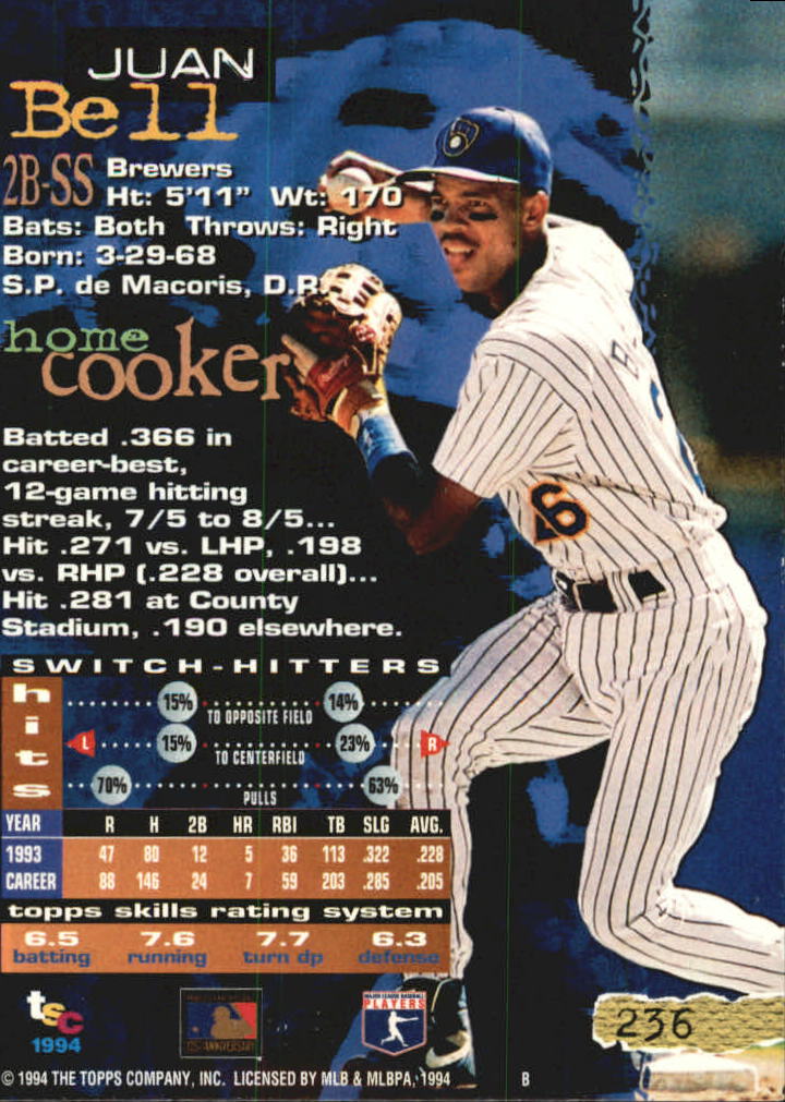 A1081- 1994 Stadium Club Golden Rainbow BB 1-250 -You Pick- 15+ FREE US SHIP - Picture 459 of 487