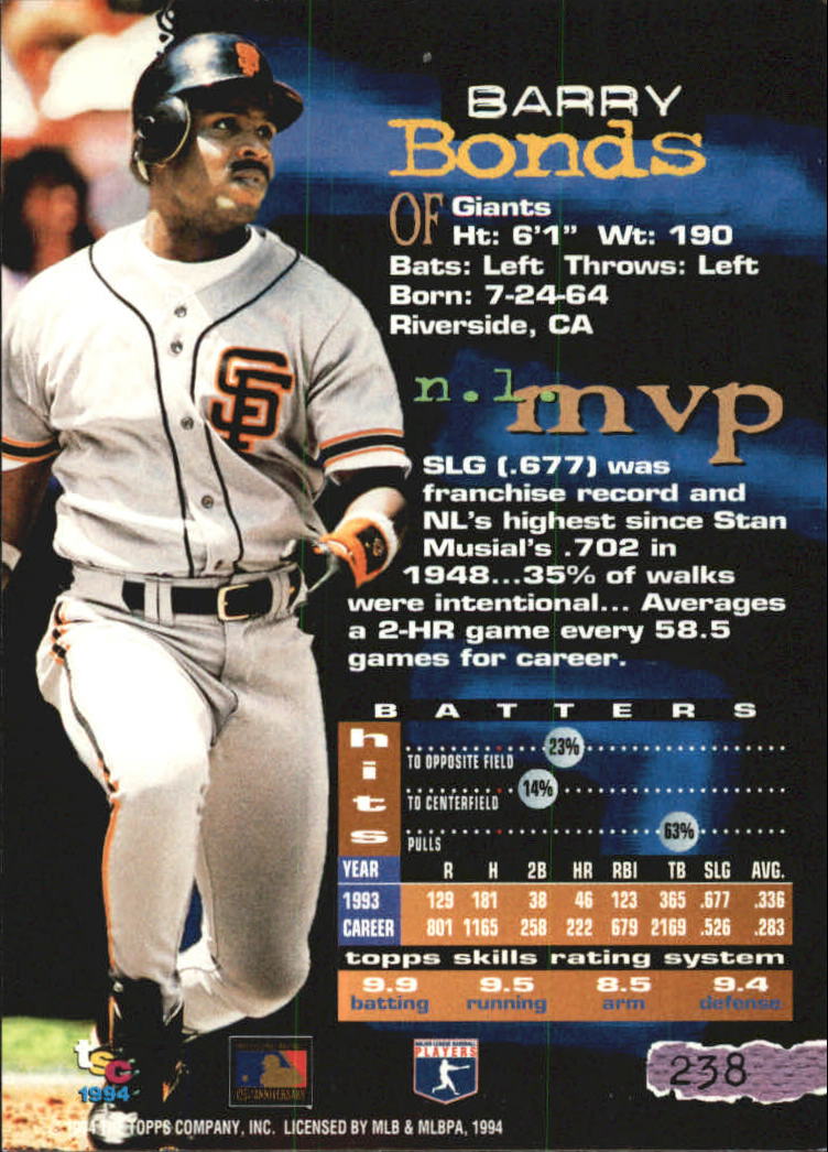 A1081- 1994 Stadium Club Golden Rainbow BB 1-250 -You Pick- 15+ FREE US SHIP - Picture 463 of 487