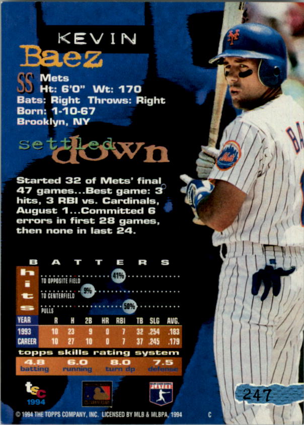 A1081- 1994 Stadium Club Golden Rainbow BB 1-250 -You Pick- 15+ FREE US SHIP - Picture 481 of 487