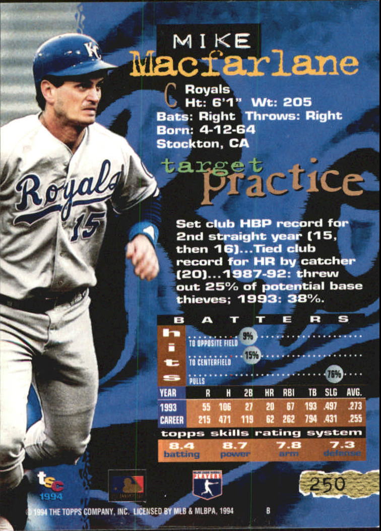 A1081- 1994 Stadium Club Golden Rainbow BB 1-250 -You Pick- 15+ FREE US SHIP - Picture 487 of 487