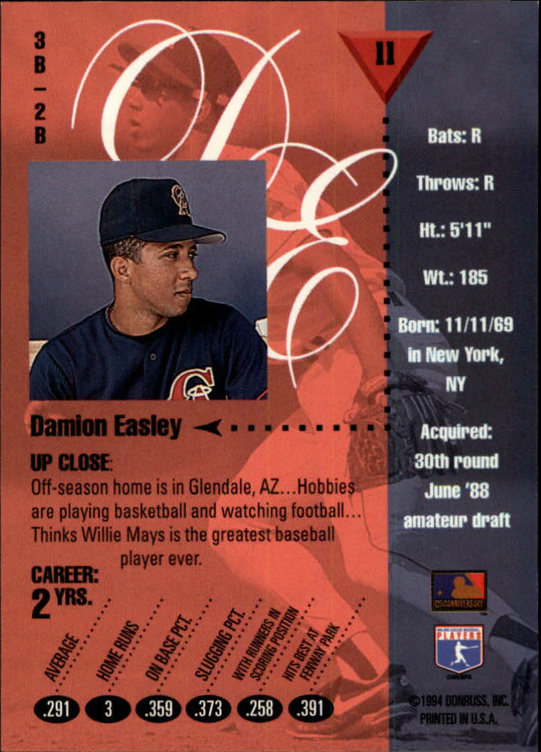 1994 Studio Baseball "Main Set" Cards #1 to #220 - Picture 23 of 441