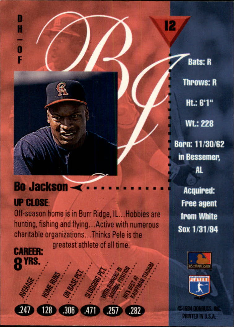 1994 Studio #12 Bo Jackson - NM-MT