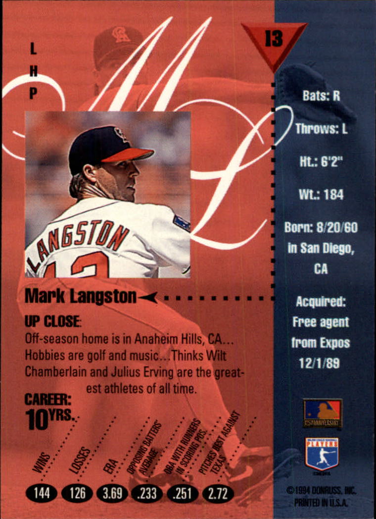 1994 Studio Baseball "Main Set" Cards #1 to #220 - Picture 27 of 441