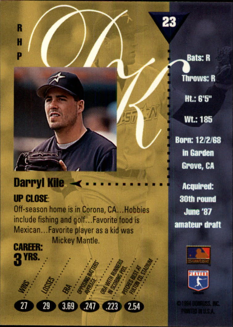 Darryl Kile Jersey - 1994 Houston Astros Home Throwback Baseball