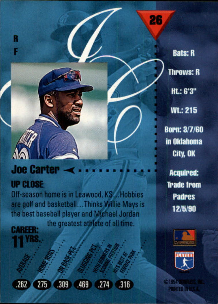 1994 Studio Baseball "Main Set" Cards #1 to #220 - Picture 53 of 441