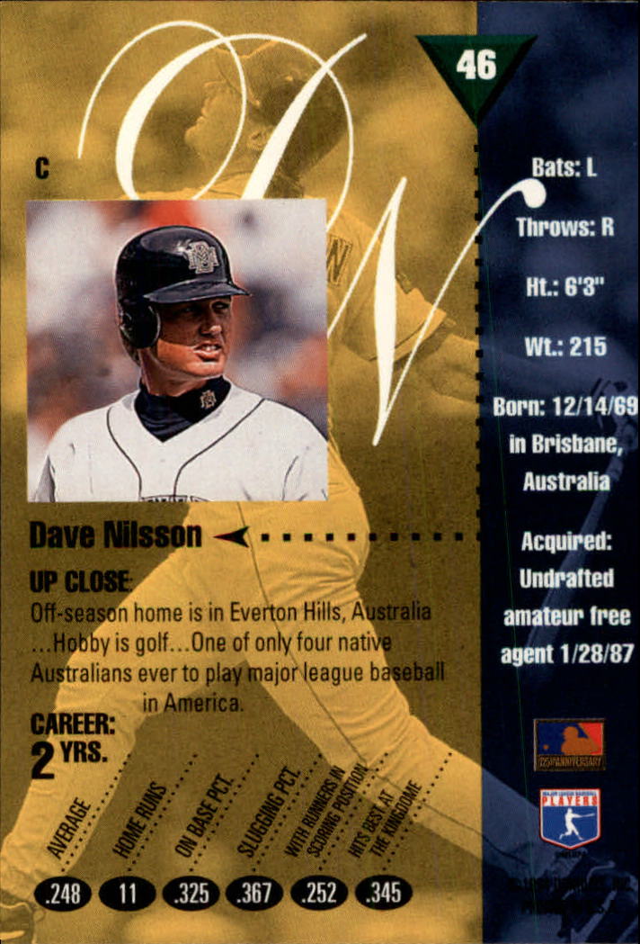 1994 Studio Baseball "Main Set" Cards #1 to #220 - Picture 93 of 441